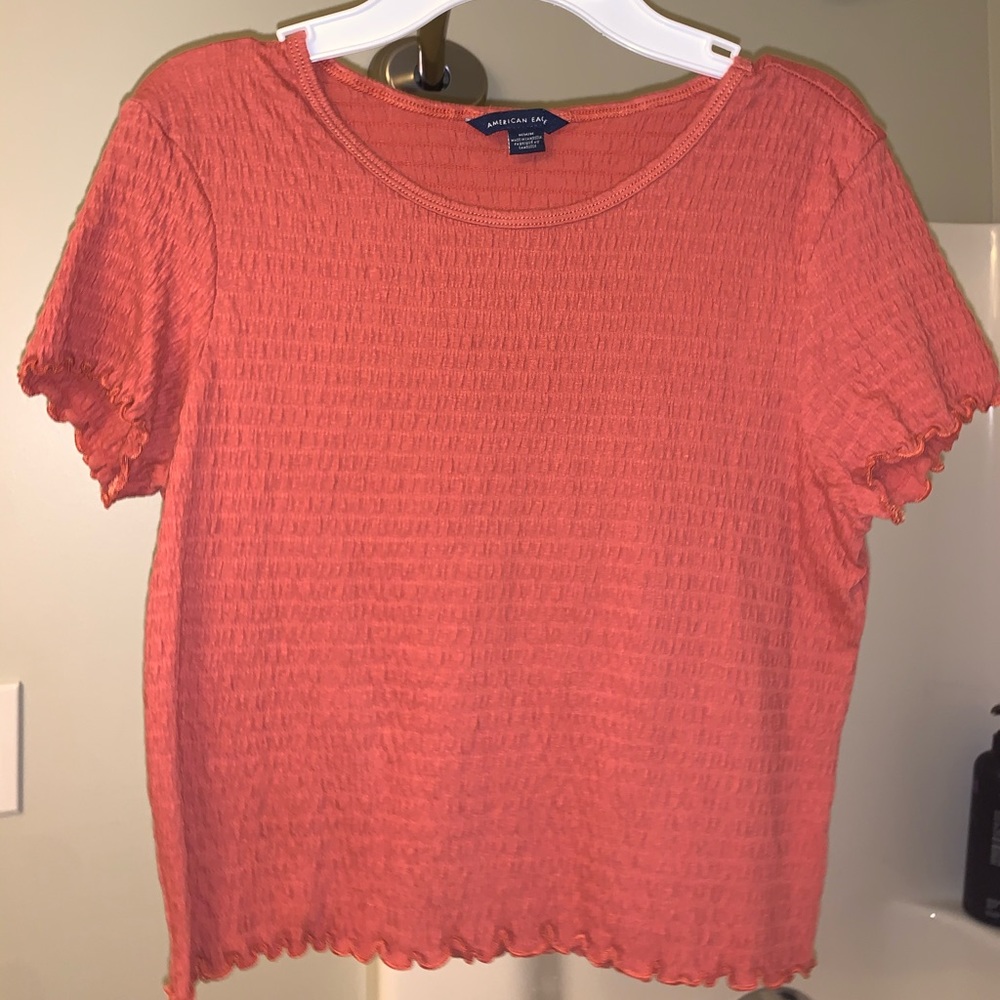 Rust Orange Lettuce Edge Tee